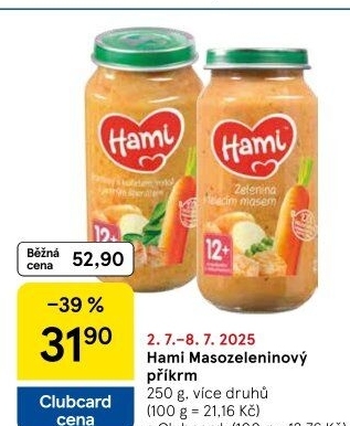 Příkrm masozeleninový Hami