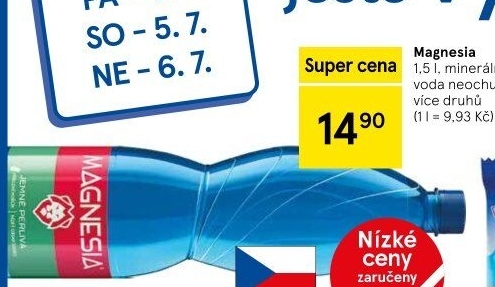 Přírodní voda Magnesia