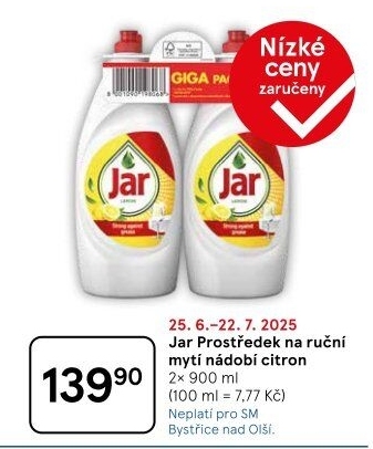 Prostředek na nádobí Jar