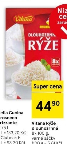 Rýže loupaná dlouhozrnná Vitana