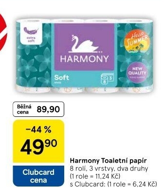 Toaletní papír 3vrstvý Harmony