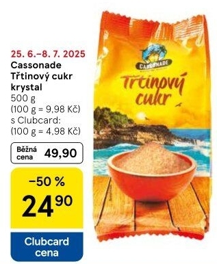 Třtinový cukr Cassonade