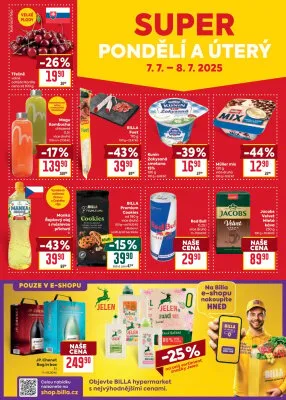 akční leták BILLA 2.7.2025-8.7.2025