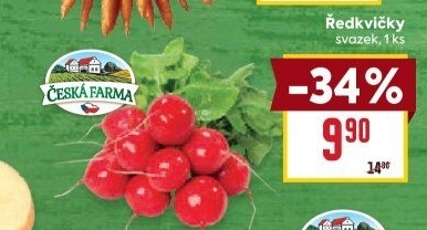 Ředkvičky svazek Česká farma