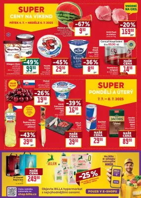 akční leták BILLA 2.7.2025-8.7.2025
