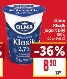 Bílý jogurt Klasik Olma