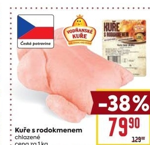 Kuře s rodokmenem Vodňanské kuře