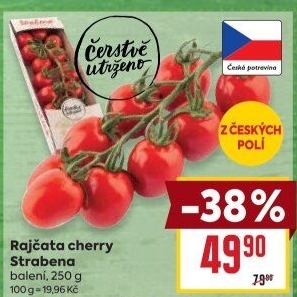 Rajčata cherry keříková Čerstvě utrženo