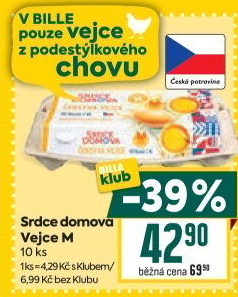 Vejce z podestýlky M Srdce Domova