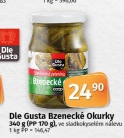 Bzenecké okurky Dle Gusta
