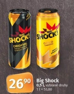 Energetický nápoj Big Shock
