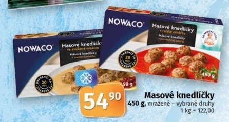 Knedlíčky masové v omáčce mražené Dobroty babičky Kláry