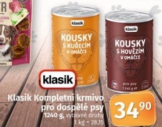 Konzerva pro psy Coop Klasik