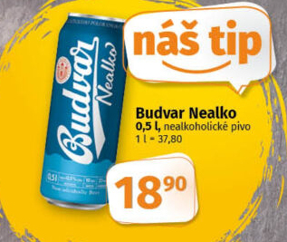 Nealkoholické pivo Budweiser Budvar