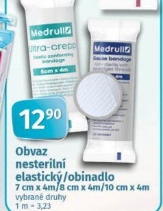 Obvaz nesterilní elastický - obinadlo Medrull Coop