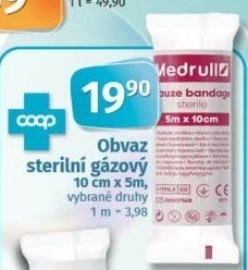 Obvaz sterilní gázový Medrull Coop