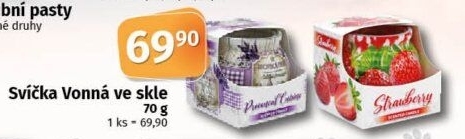 Svíčka vonná ve skle