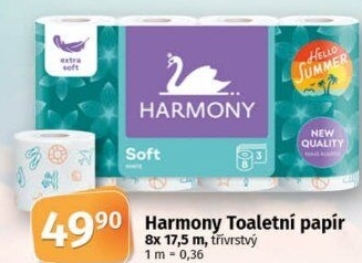 Toaletní papír 3vrstvý Harmony