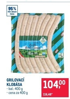 Grilovací klobásky Greisinger