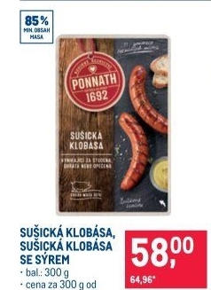 Sušická klobása Ponnath