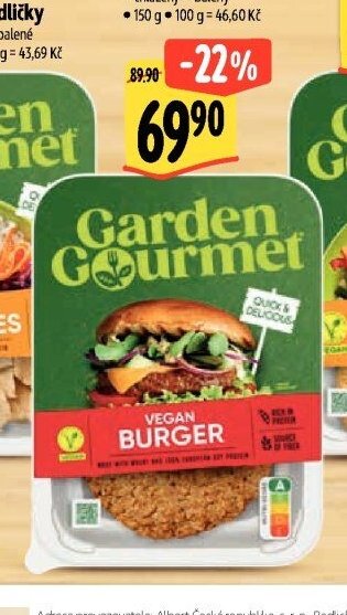 Garden Gourmet Vegan burger