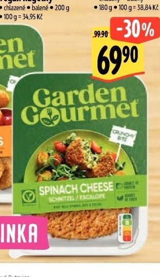 Garden Gourmet Špenátovo-sýrový řízek