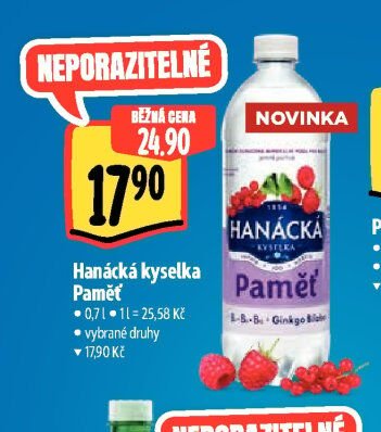 Hanácká kyselka Paměť