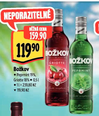 Likér Peprmint Božkov