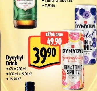 Míchaný nápoj Dynybyl Gin a Tonic