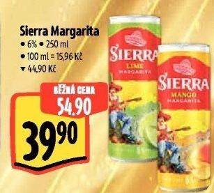 Míchaný nápoj Tequila Sierra Margarita
