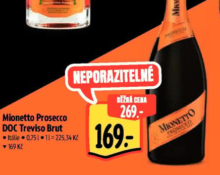 Prosecco brut DOC Treviso Mionetto
