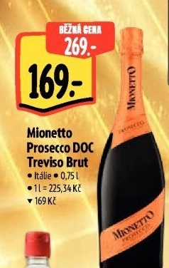 Prosecco brut DOC Treviso Mionetto