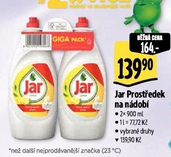 Prostředek na nádobí Jar