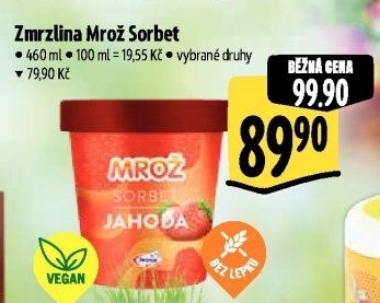 Sorbet v kelímku Mrož Prima