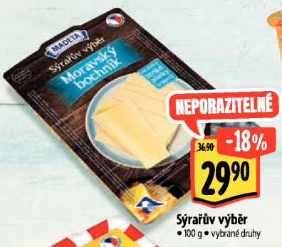 Sýr Sýrařův výběr Madeta