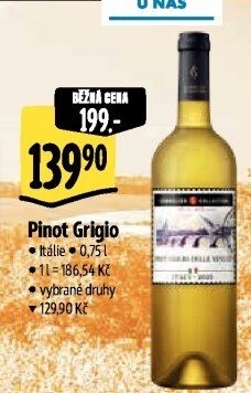 Víno Pinot Grigio Sommelier Collection