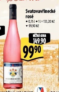 Víno Svatovavřinecké Rosé Sommelier Collection