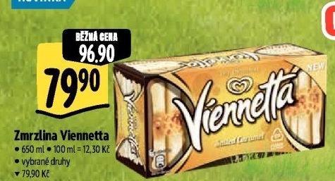 Zmrzlinová roláda Viennetta Algida