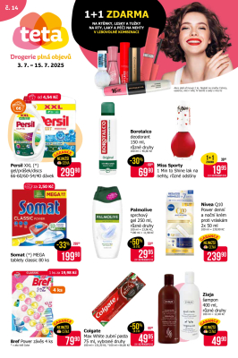 akční leták Teta drogerie 3.7.2025-15.7.2025