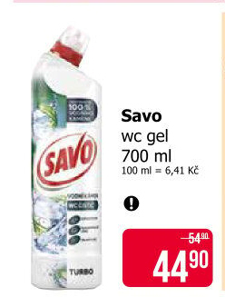 Gelový čistič WC Savo