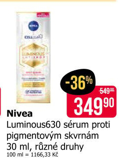 Krém denní proti pigmentovým skvrnám Luminous 630 Nivea