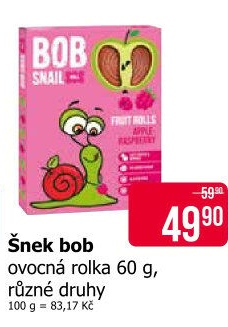 Ovocné rolky Bob Snail
