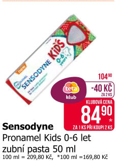 Pasta na zuby Pronamel Kids Sensodyne