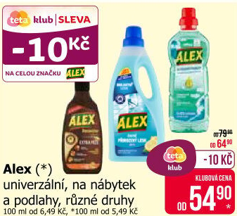 Prostředky Alex