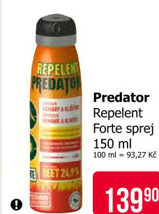 Repelent ve spreji Forte Predator Leroy