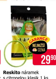 Repelentní náramek Reskito