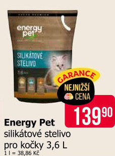 Silikátové stelivo pro kočky Energy Pet