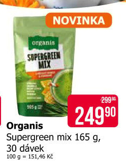 Směs na přípravu čaje Supergreen mix Organis
