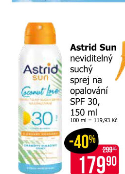 Sprej suchý na opalování OF 30 Astrid Sun