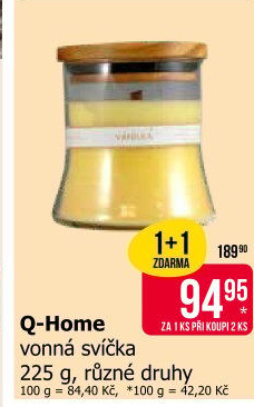 Svíčka vonná Q Home